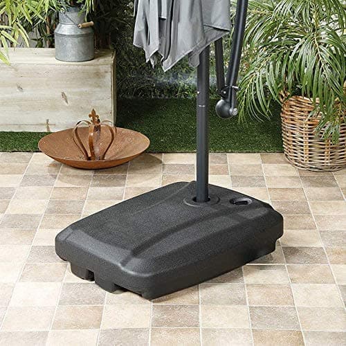 Nova Outdoor Living Umbrella Stand Outdoor Garden Parasol Base, Black, 60kg