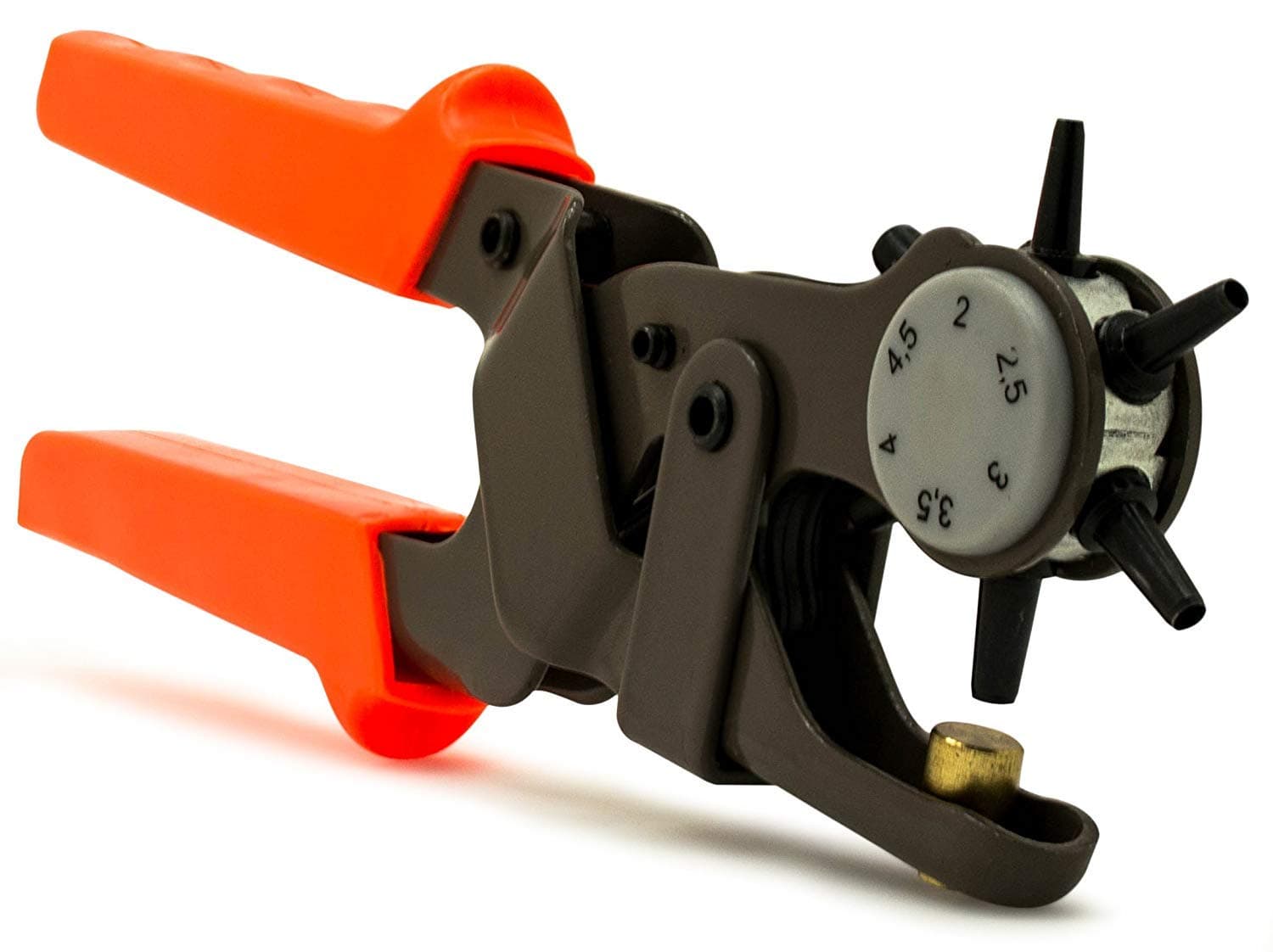 VISKING Armor Heavy Rotary Leather Hole 6 Sizes Steel Puncher for Belts, Watch Bands, Dog Collars, Saddles, Fabric, DIY Home or Craft Projects (Black)