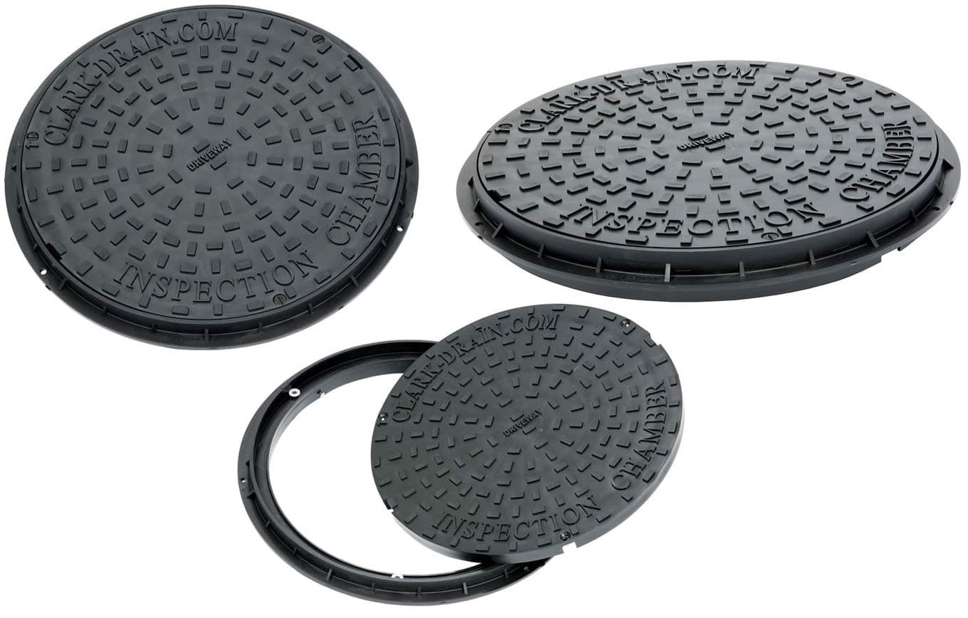 Clark-DrainCD 452 Polypropylene Dual Locking Circular Manhole Cover 550 Millimetre Diameter