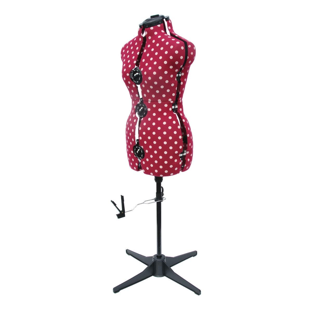 Adjustable Dressmakers Dummy - Red Polka Dot - Size Small UK 10-16. Available in 2 Sizes. Made in the UK for Sewing Online