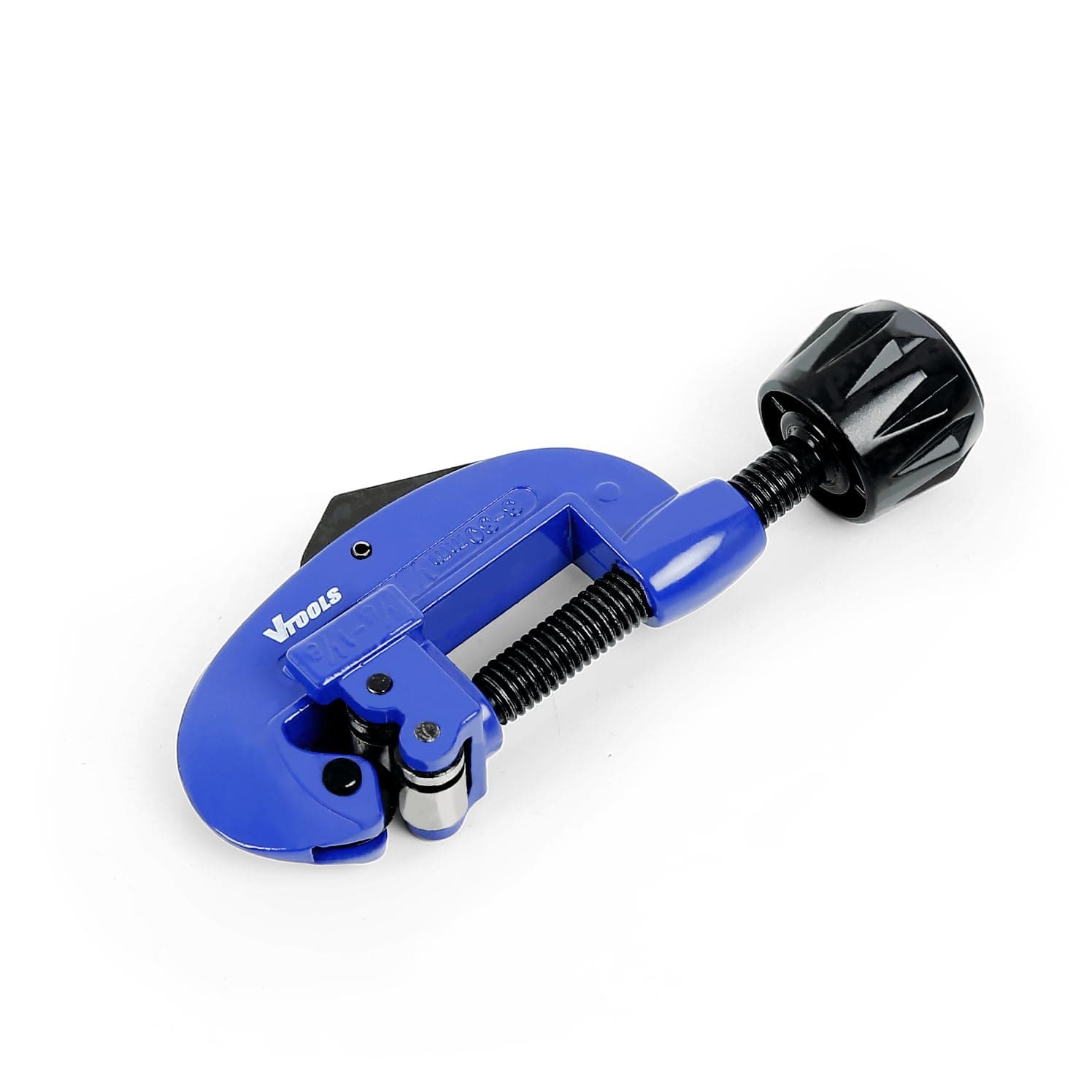 VTOOLS 3-30mm PVC Tube Cutter, Aluminium Alloy Body with Stainless Steel Blade, Lightweight Cutter, Ideal for PVC, PPR Plastic Pipes, Hoses and Plumbing Pipes, Copper Tube Cutter, Blue, VT2240