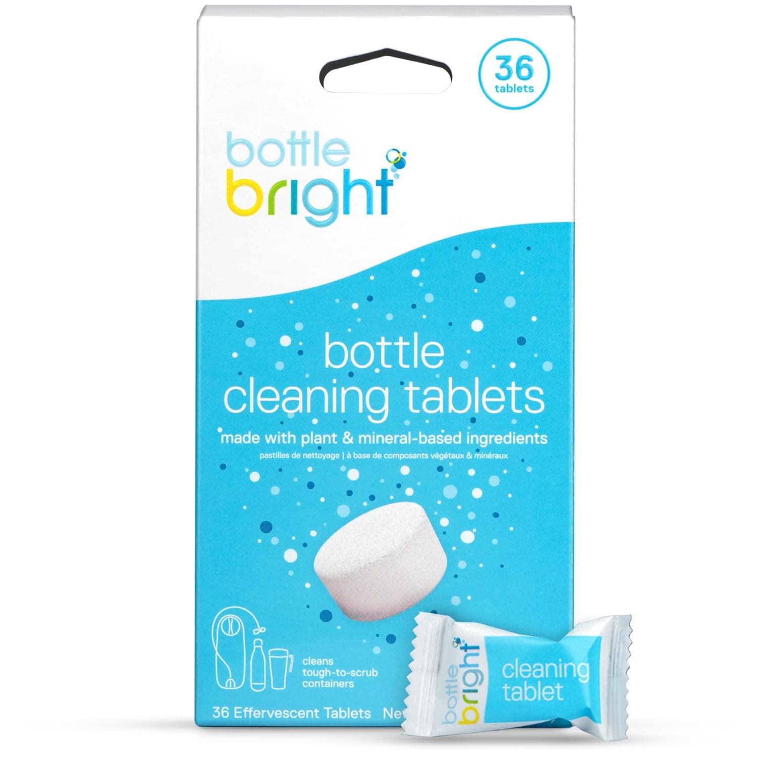 - Bottle Bright - Clean Stainless Steel, Thermos, Tumbler, Insulated and Reusable Water Bottles – Cleaning Tablets are Easy and Safe to Use