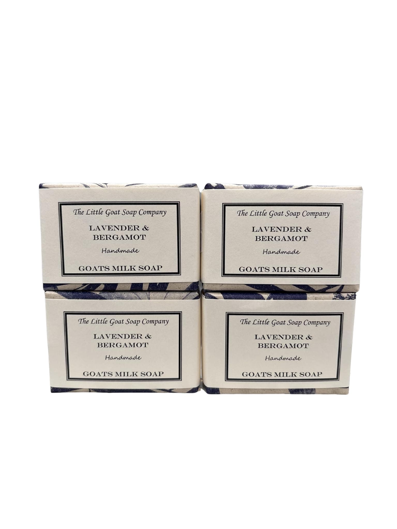 4 x Lavender & Bergamot Goats Milk Soap. 100g. Eczema, Psoriasis, Dermatitis. Rosacea, Dry Skin