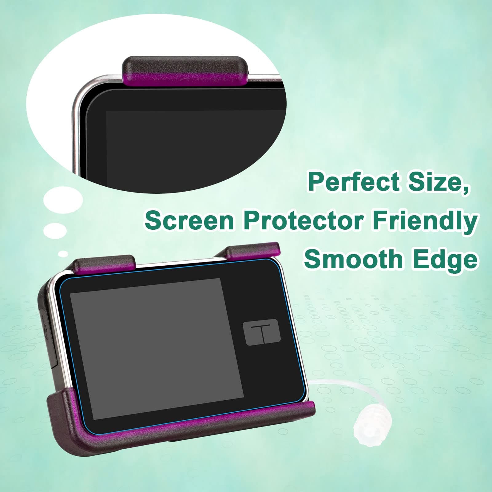 Tandem Tslim X2 Pump Case with Clip, 360° Rotatable Clip with Sturdy and Durable Hinge, Friendly to Screen Protector (Purple)