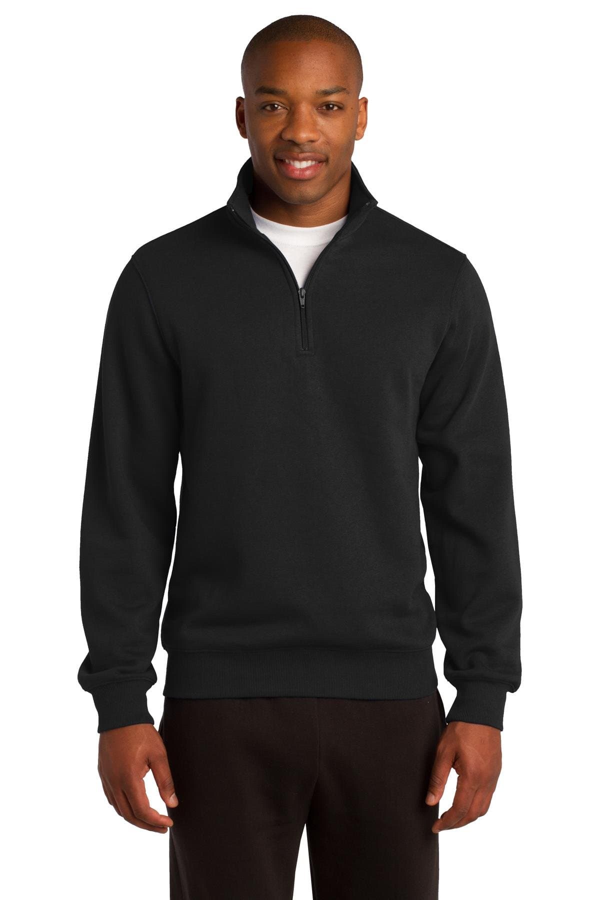 Sport-TekMen's 1/4 Zip Sweatshirt S Black