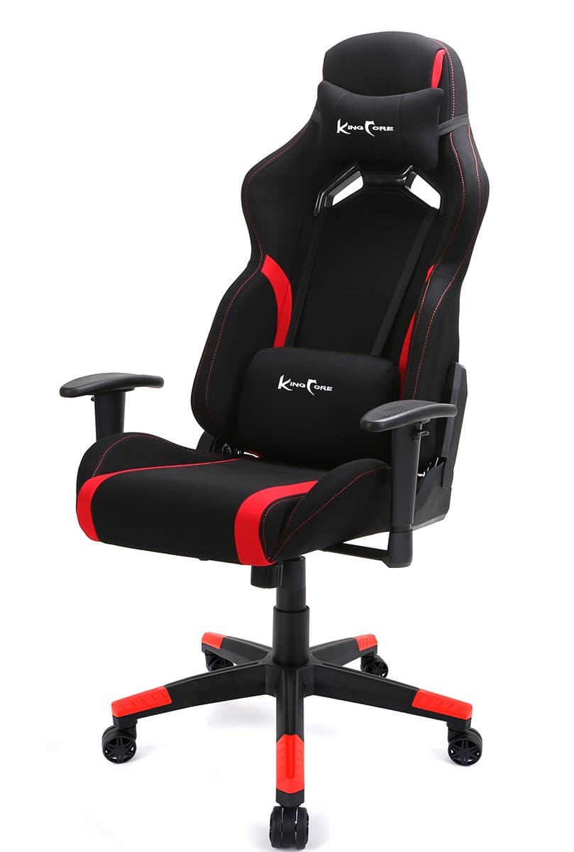 KINGCORE Ergonomic Gaming Chair Racing Style High-Back Office Chair with Lumbar Cushion and Headrest Pillow(Red)