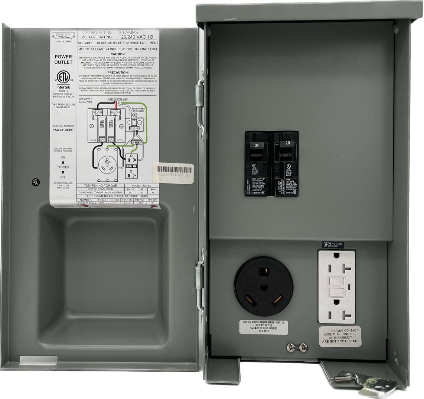 Parallax Power Supply CESMPSC41GRHR Power Outlet