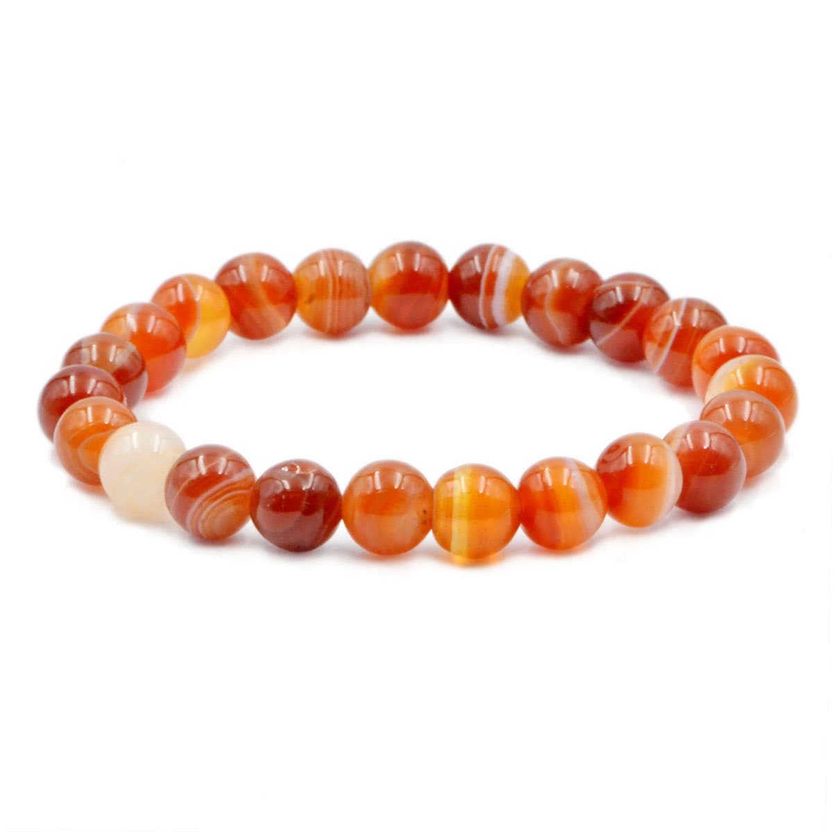 Natural Gemstone Round Beads Stretch Bracelet Healing Reiki 8mm