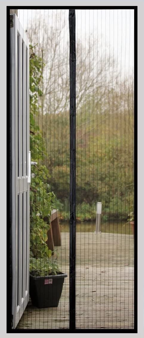 DOOREASY Magnetic Screen Door, Optional Sizes Door Window Screen, Quick Magnetic Closure,Loop Fully Sewn Easy Install Door Screens with Magnets(Fits Doors Up to 46"x95")