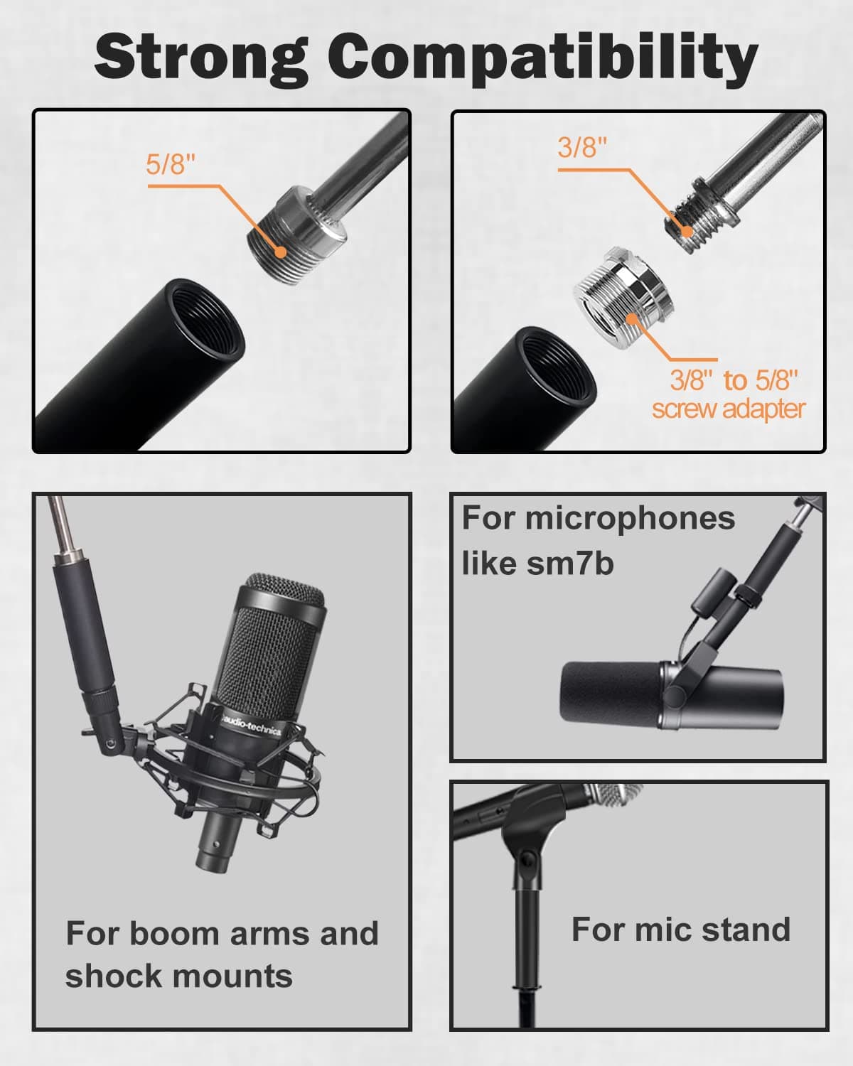 Boseen mic stand extension