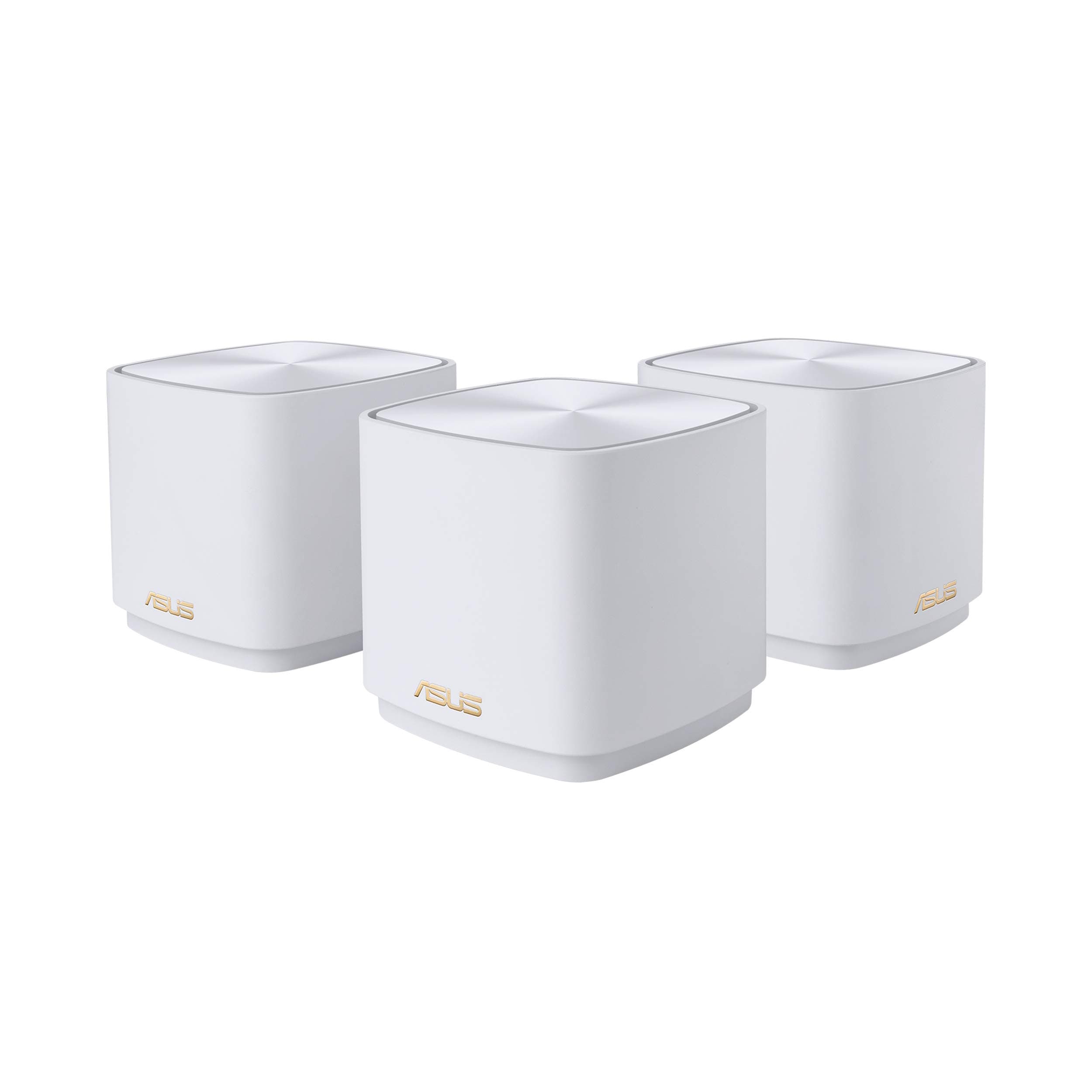 ASUS ZenWiFi XD5 (3pk White) AX5400 (ZenWiFi XD5) AX3000 Dual Band Mesh Wi-Fi 6 System GB LAN GB WAN 160MHz Bandwidth AiMesh AiProtection White- 90IG0750-MO3B20
