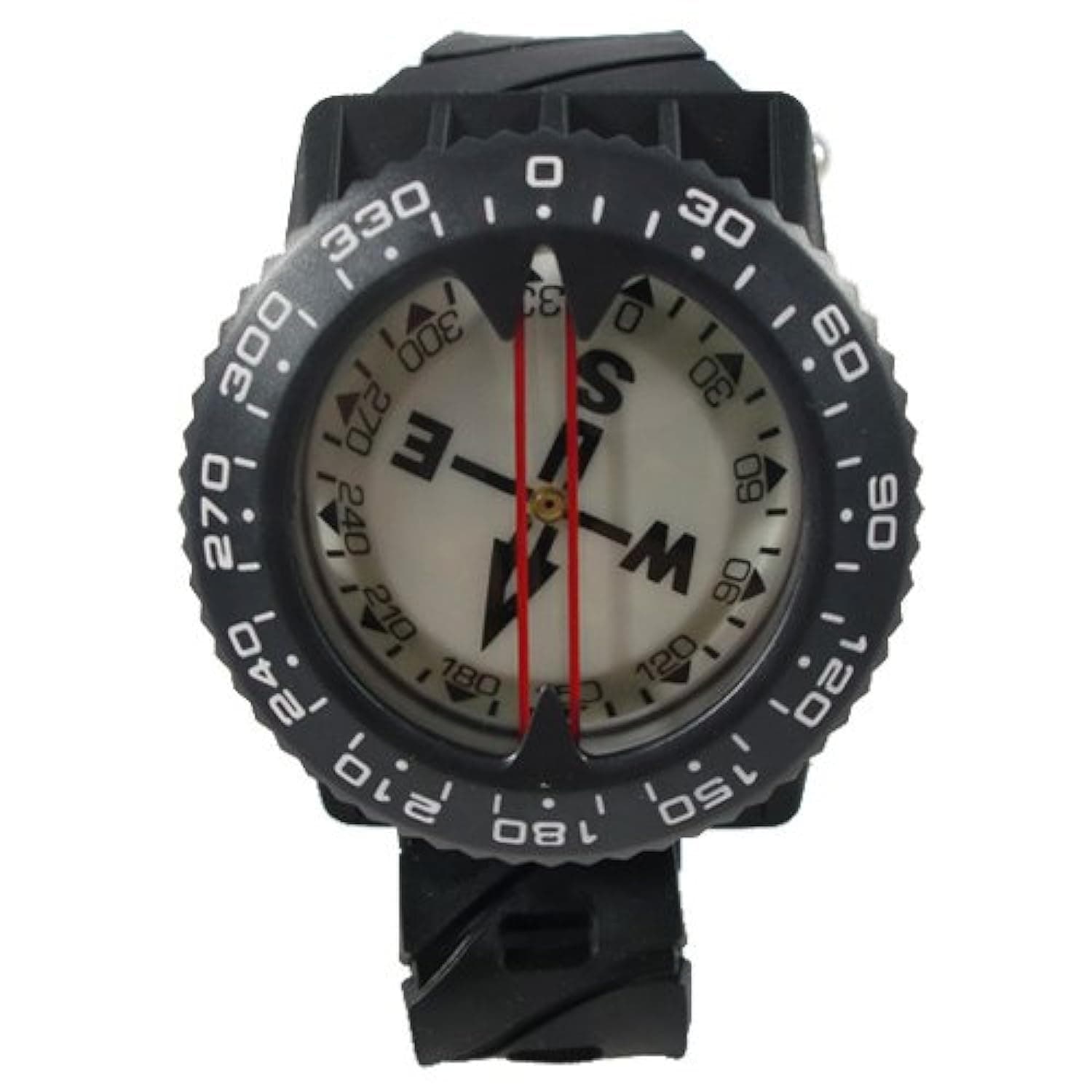 Diving Compass (Wrist/Bungee Mount) – Easy-to-Read Underwater Navigation Tool for Scuba Diving, Durable Design with Rotating Bezel, Reliable Directional Aid for Deep Dive Adventures