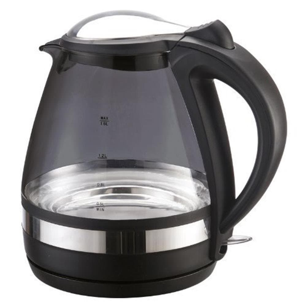 Messini Cordless Illuminated Kettle, Black, 23 x 18.5 x 21.5 cm