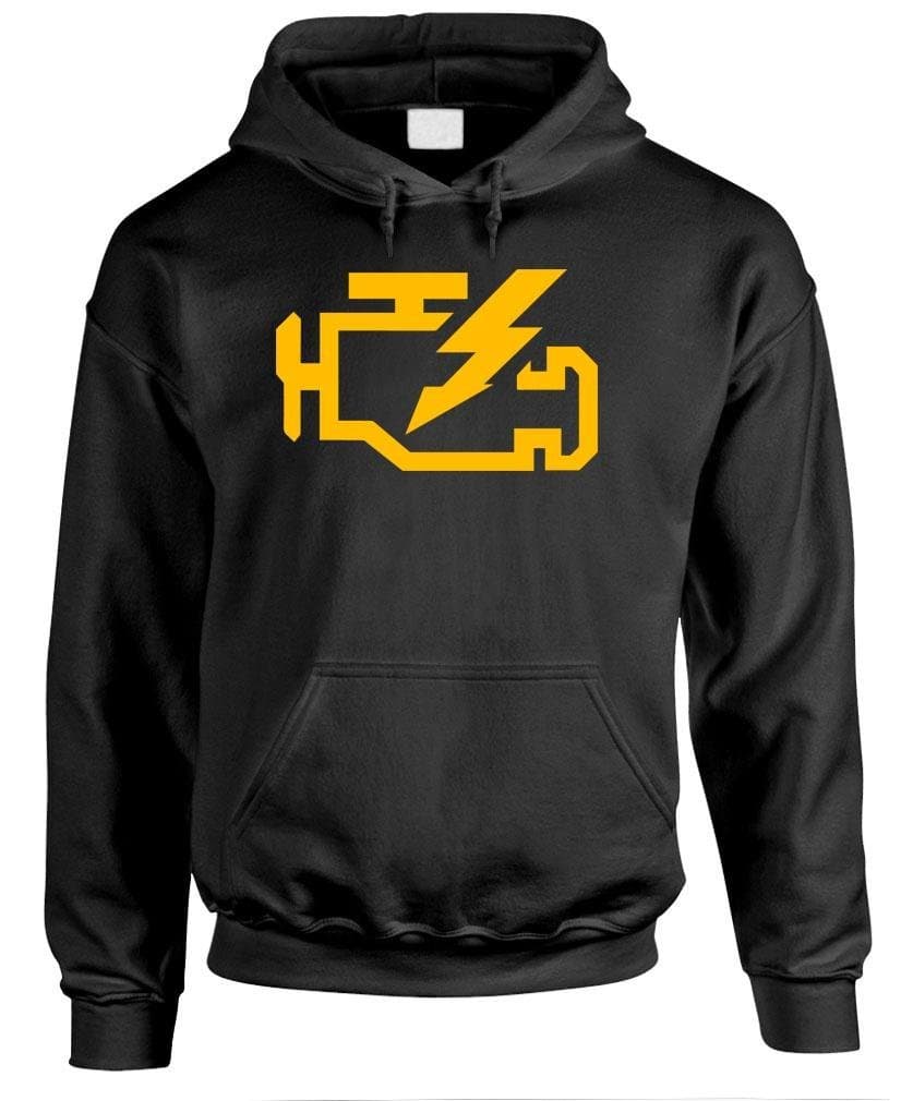 CHECK ENGINE LIGHT mechanic auto repair - Mens Pullover Hoodie