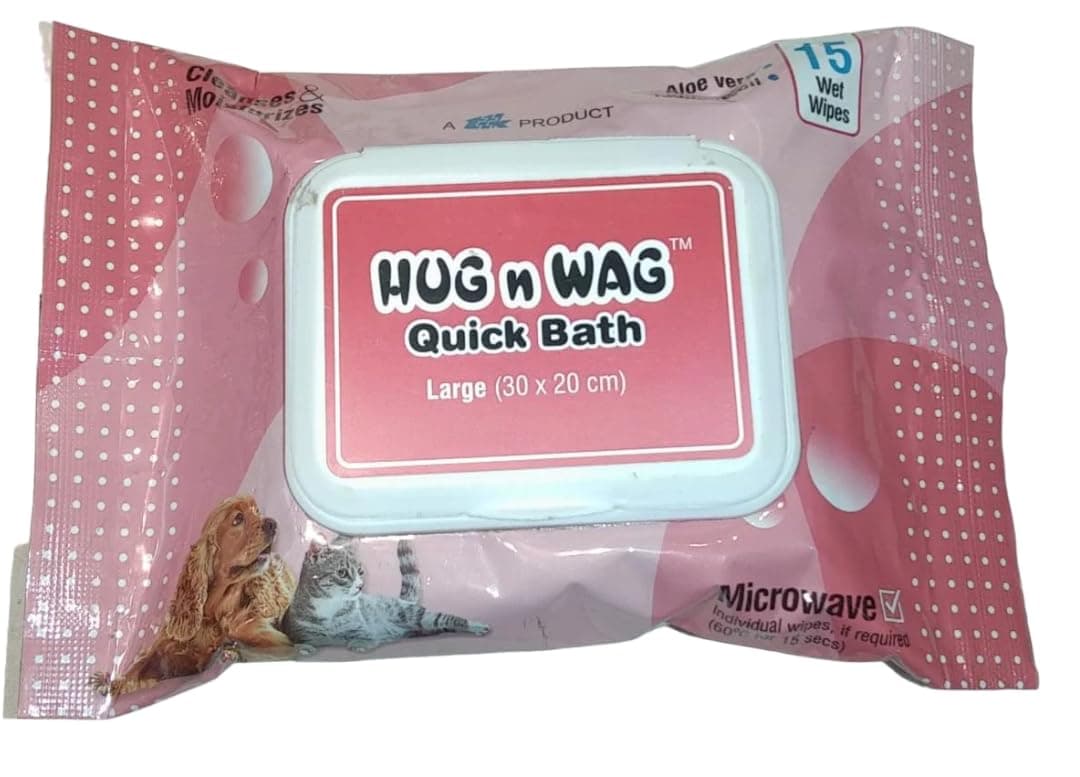 Quick Bath Wipes for Dogs & Cats, 10 Count