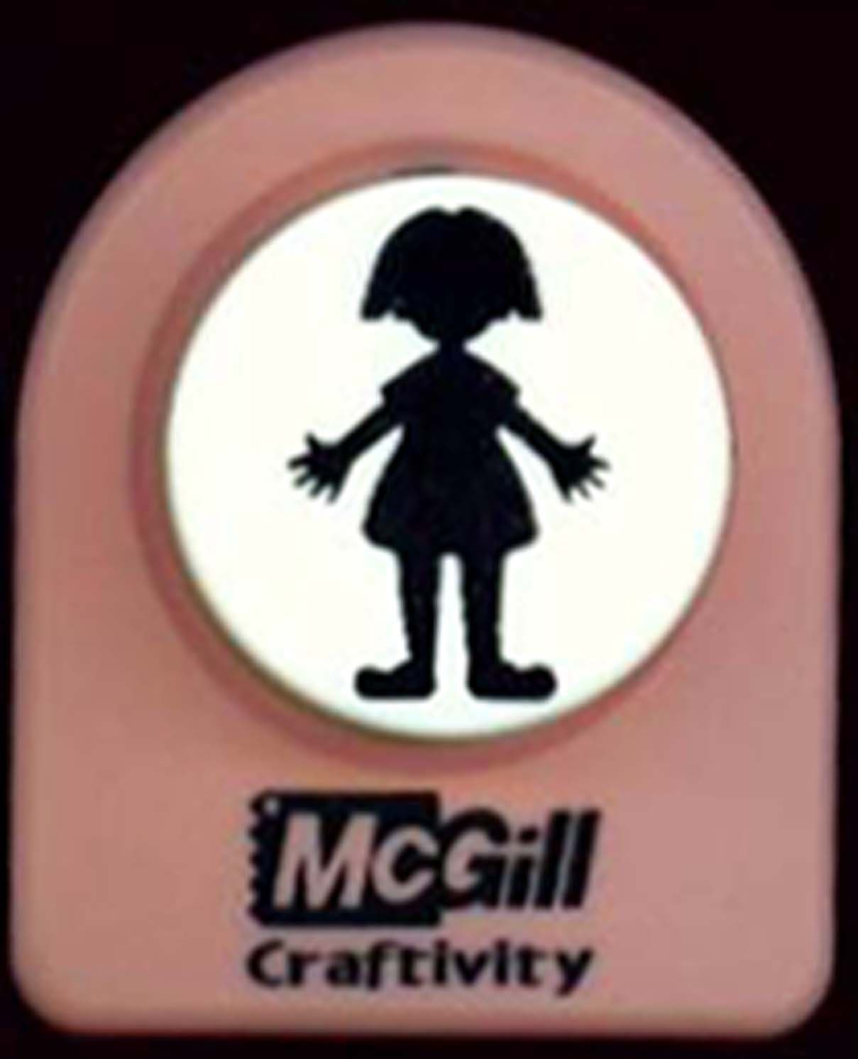 McGill Craftivity Giant Punch Paperdoll Girl 1 1/4" F92900 Perfect for Birthday Invitation Accents