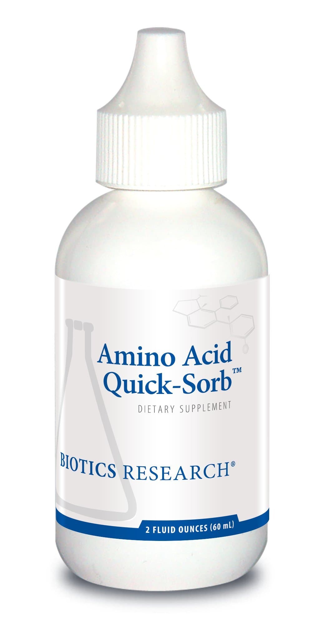 Amino Acid Quick Sorb- Liquid Formula, Highly Absorbed, Glycine, L-Alanine, L-Arginine HCl, L-Lysine HCl, L-Proline, L-Histidine HCl, L-Serine, L-Threonine, L-Valine 60ml