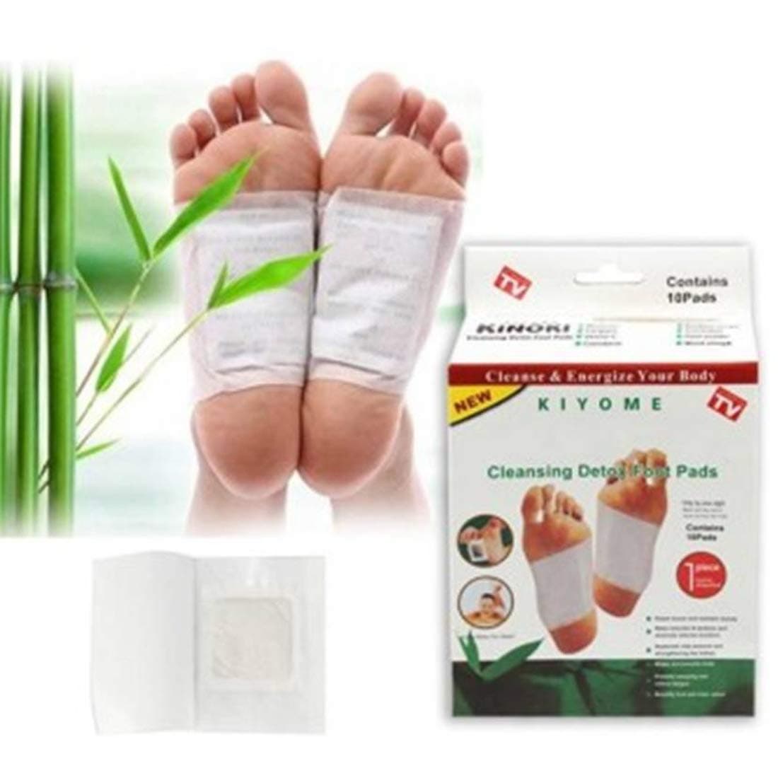 Skyzone Kinoki Natural Unwanted Toxins Remover Cleansing Detox Foot Patches -Set of 10