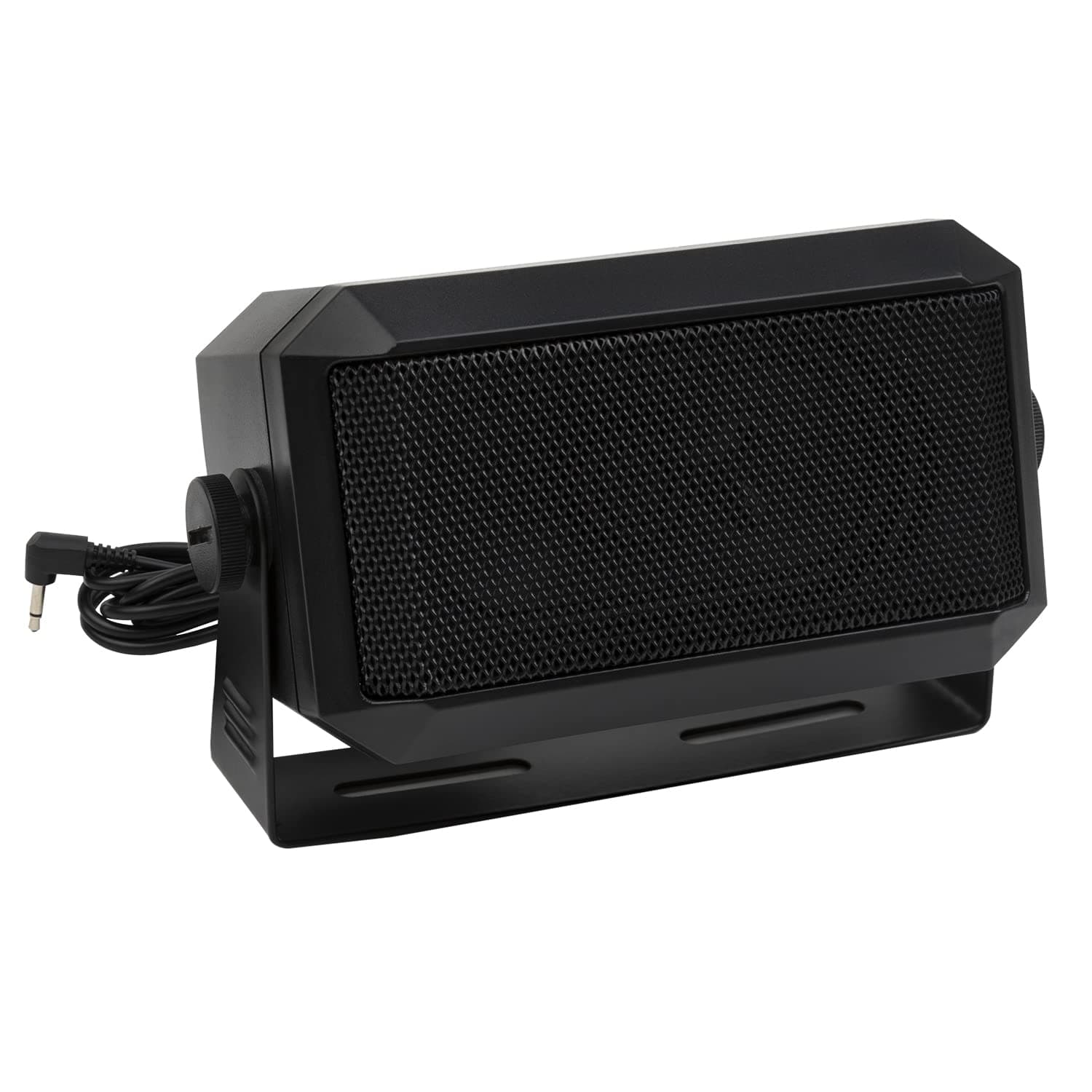 Rectangular External Communications Speaker for Ham Radio or CB & Scanners, 5 Watt, Black Colour