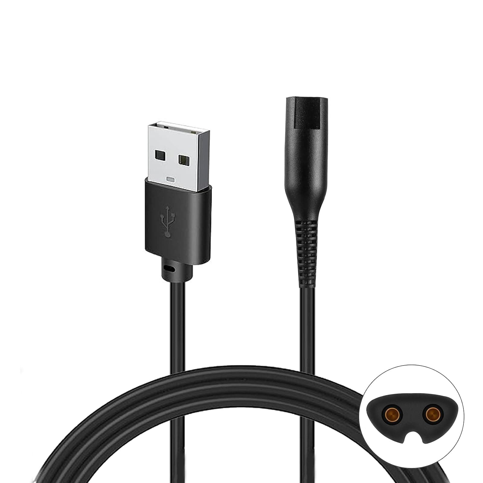 Charger Cable For Braun Shaver Series 1 3 5 7 9 Braun Shaver Charger Hair Trimmer Electric Razor 3040s 340s 9385cc 370 720 760cc 790cc 720s-47865cc 9090cc 9330s 5018s (Cable)