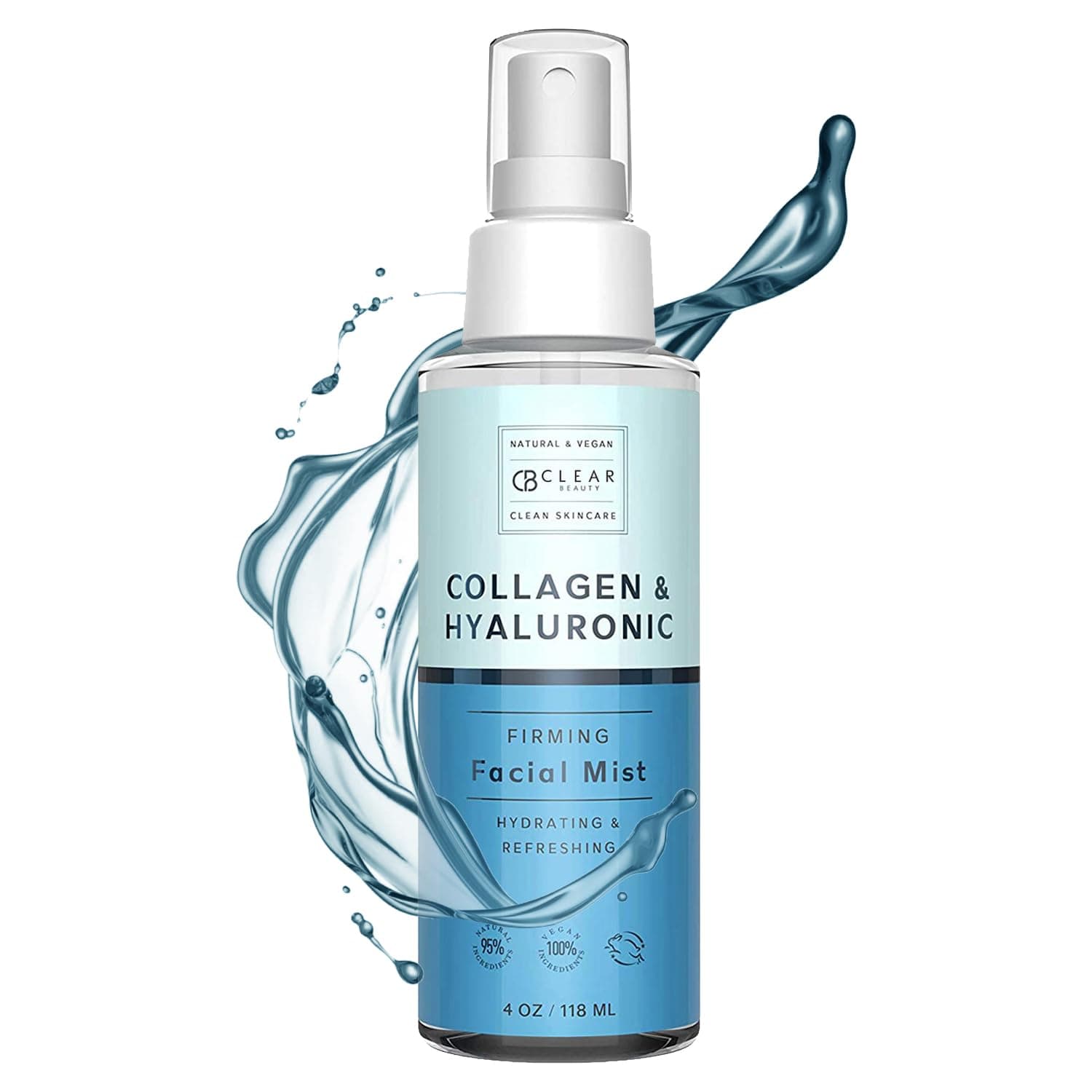 Face Mist with Hyaluronic Acid and Collagen - Moisturises and Moisturises the Skin and Soothes Redness, Balance and Toning, Facial Spray - Korean