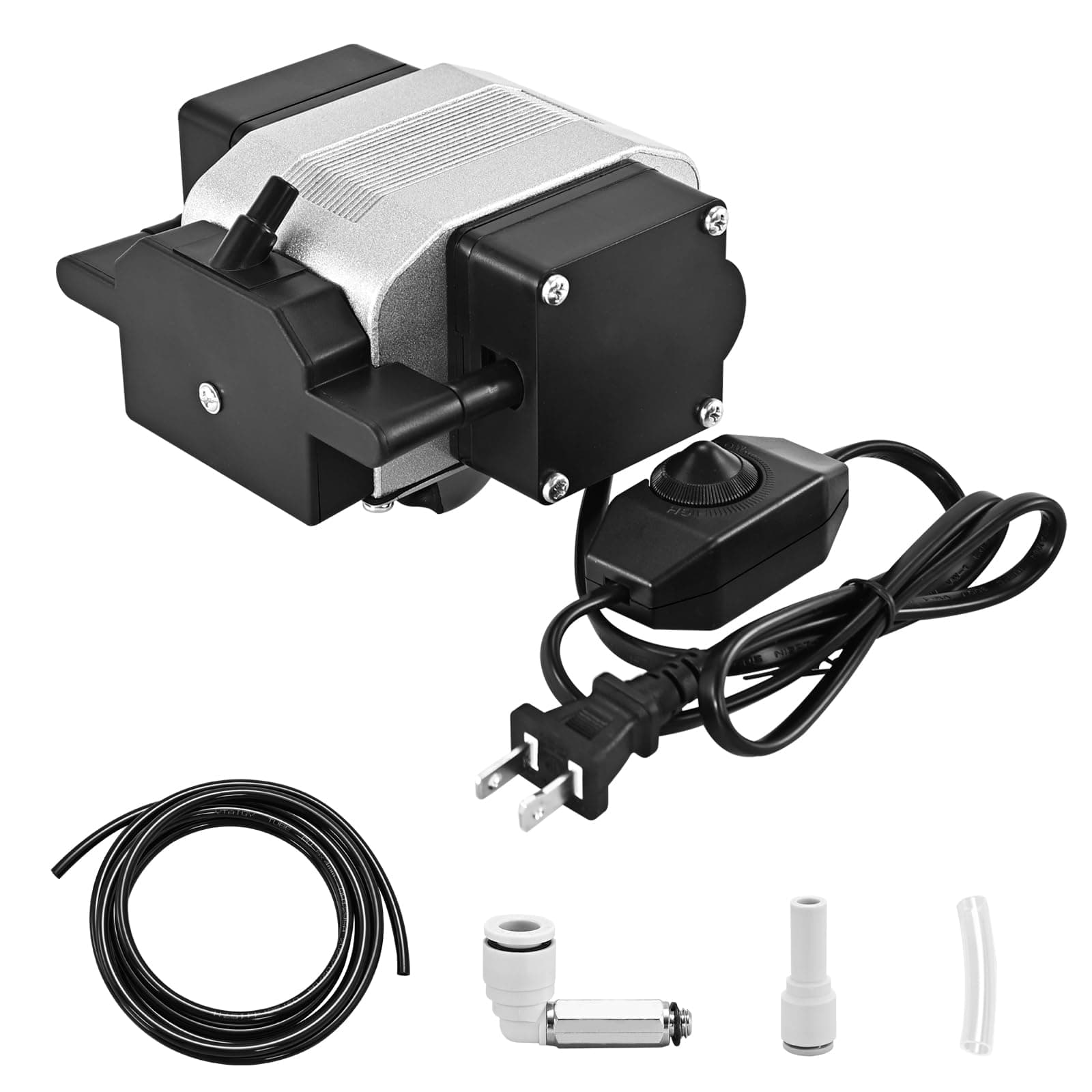 Air Assist for Laser Engraver, 30 L/Min Output and Strong Airflow Air Assist for D1 and D1 Pro Laser Engracer Machine, Low Noise Air Assist Pump with Adjustable Knob for Wood and Metal