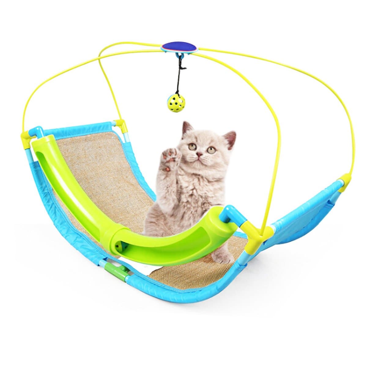 Kitty City Rocking Roller - Balls Included - Cat Toy with Scratch Pad