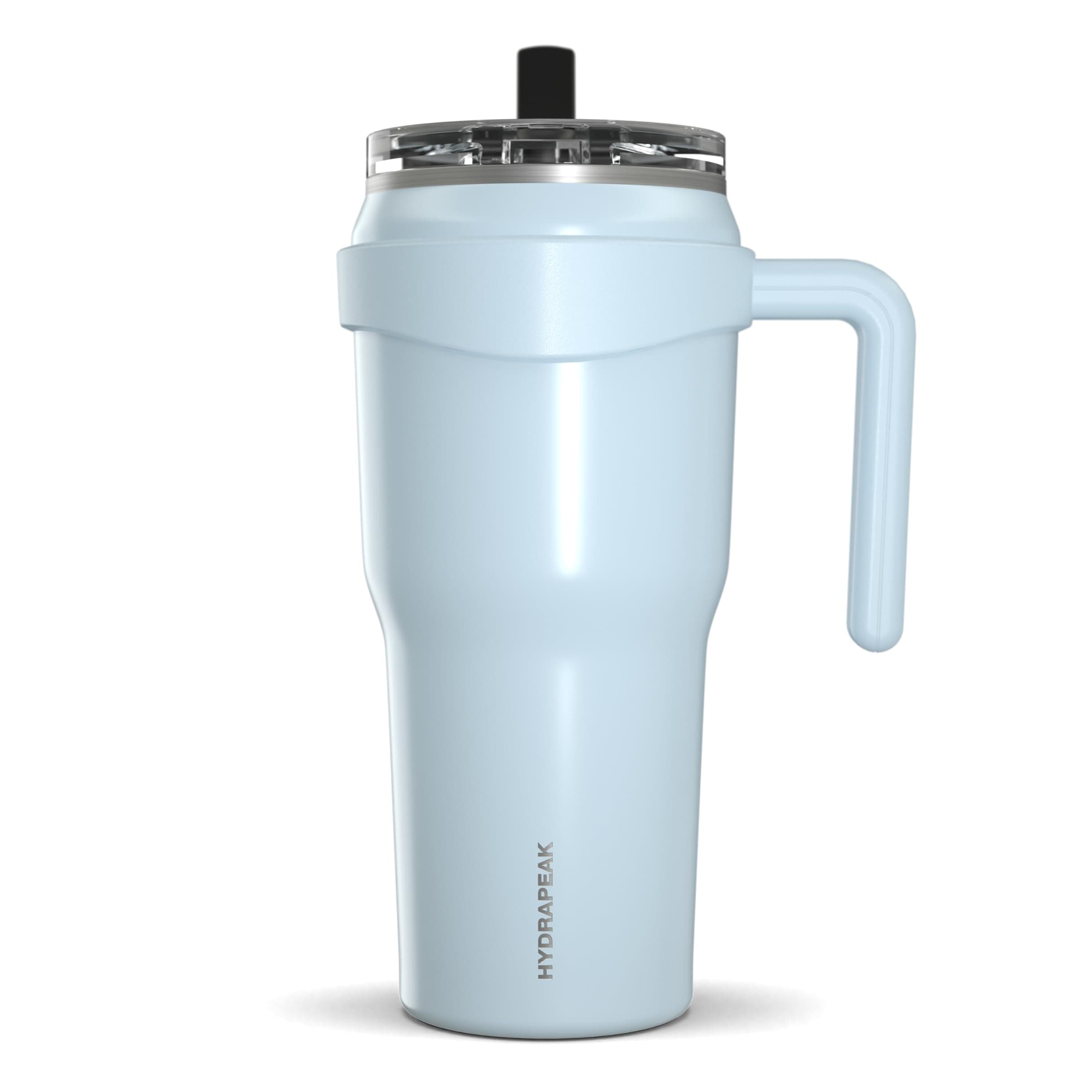 Hydrapeak Roadster 40oz Stainless Steel Tumbler Double Wall Vacuum Insulated Water Bottle With Handle And 2 in 1 Straw Lid (Powder Blue)