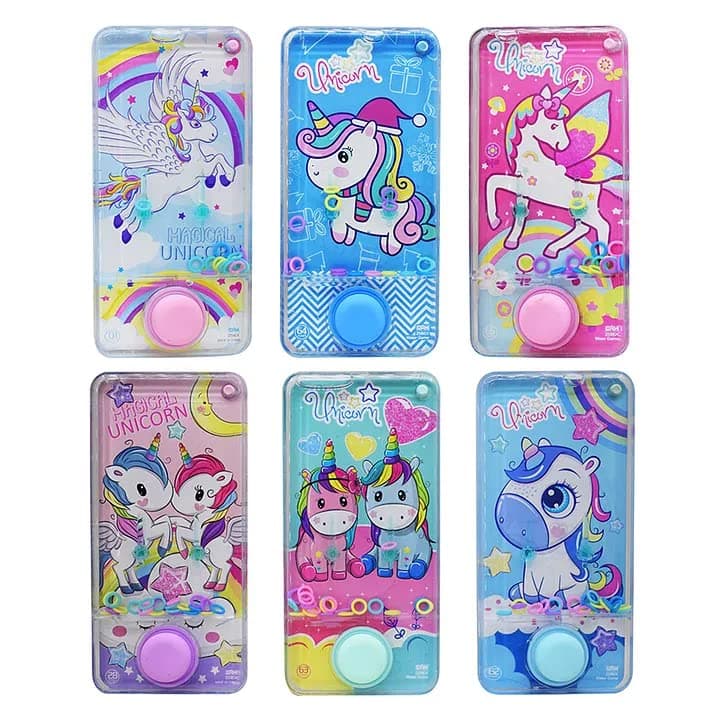 Handheld Transparent Water Game Toy for Kids | Water Ring Game Console for Boys Girls | Single Button Plastic Toy | Fun Birthday Return Gift | Travel-Friendly Screen-Free Game