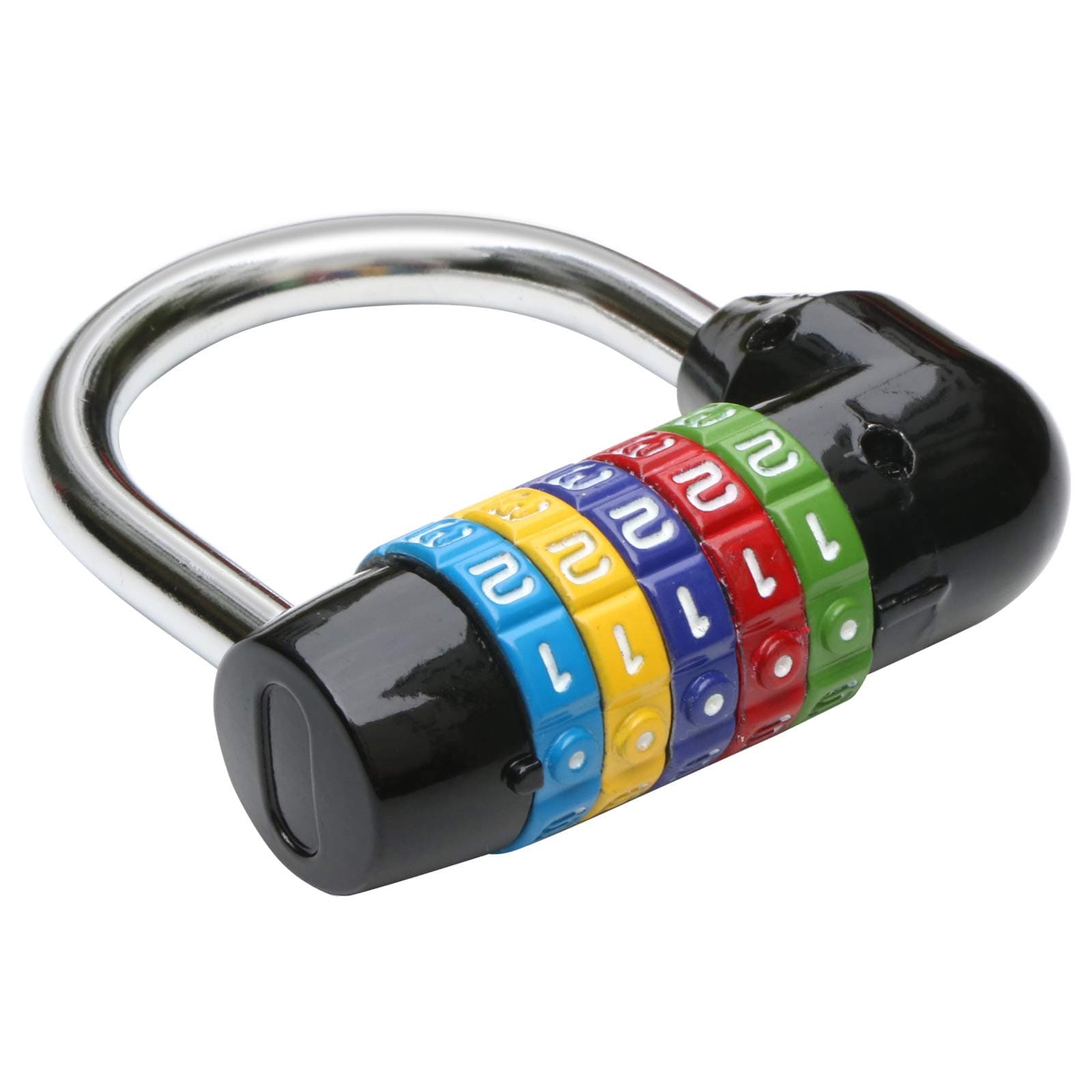 5-Number Combination Padlock Black, Multicolour Five Digit Secure Combi Locker