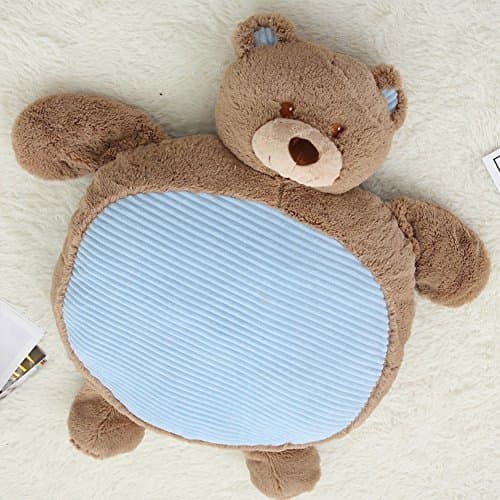 Exttlliy Cute Plush Animals Shape Decorative Floor Pillow Cushion Stuffed with PP Cotton for Children (Bear)