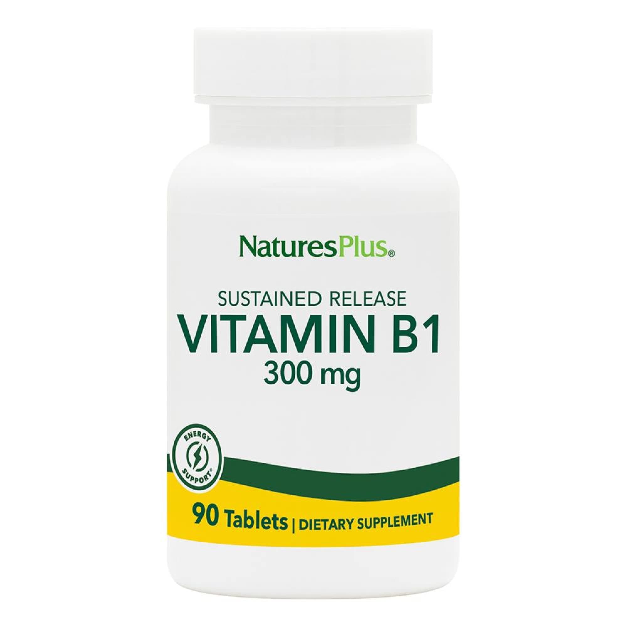 Vitamin B1 300 Mg Sustained Release, 90 Tablets - Source For Cellular Energy, Gluten Free