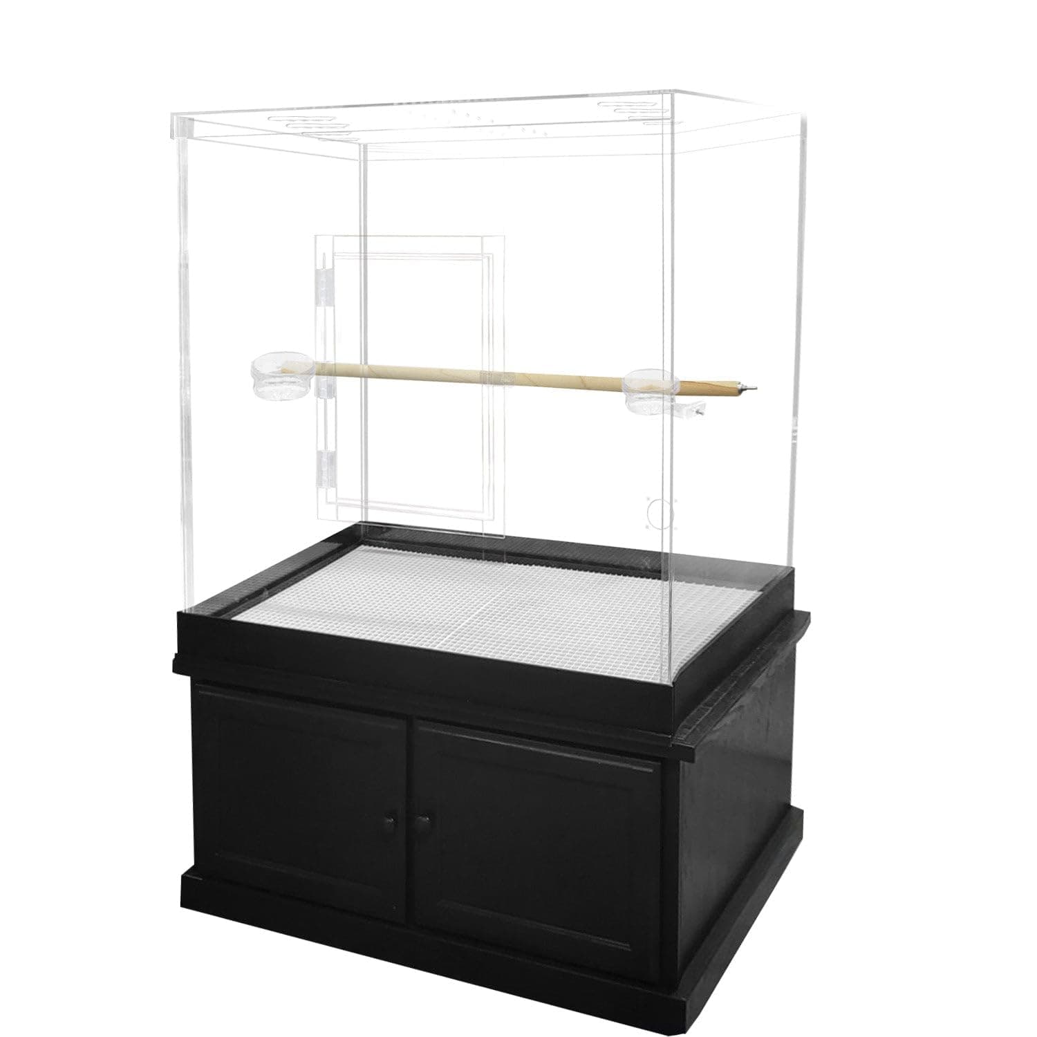 Large Bird Cage for Macaws - With Base