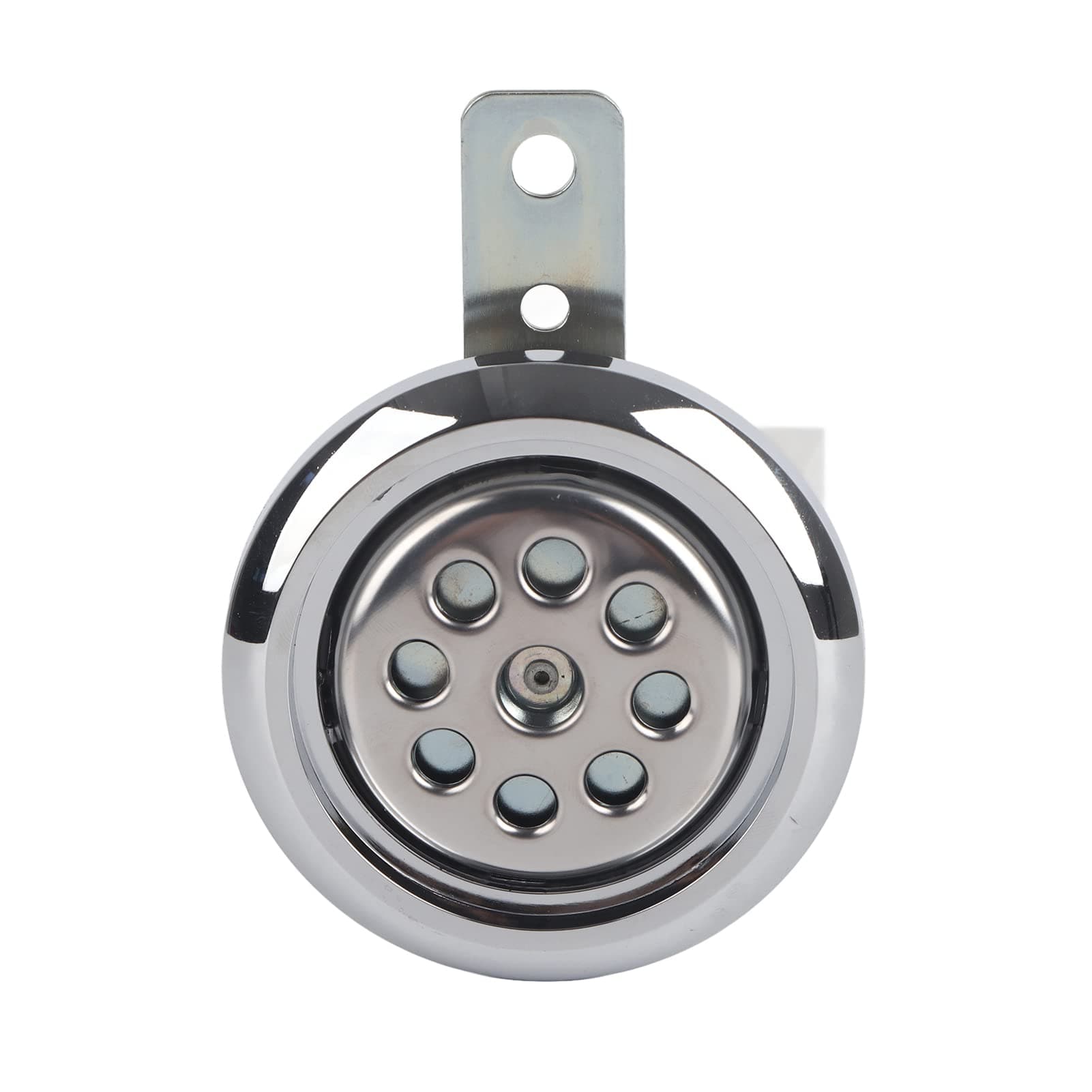 Acouto Universial Motorcycle Horn Waterproof 105dB Loud 12V 85mm W/Honeycomb Chrome Cover Motorcycle Horn Disc Horn Electric Ho Motorbike Universal Horn Motorcycle Air Horn Waterproof