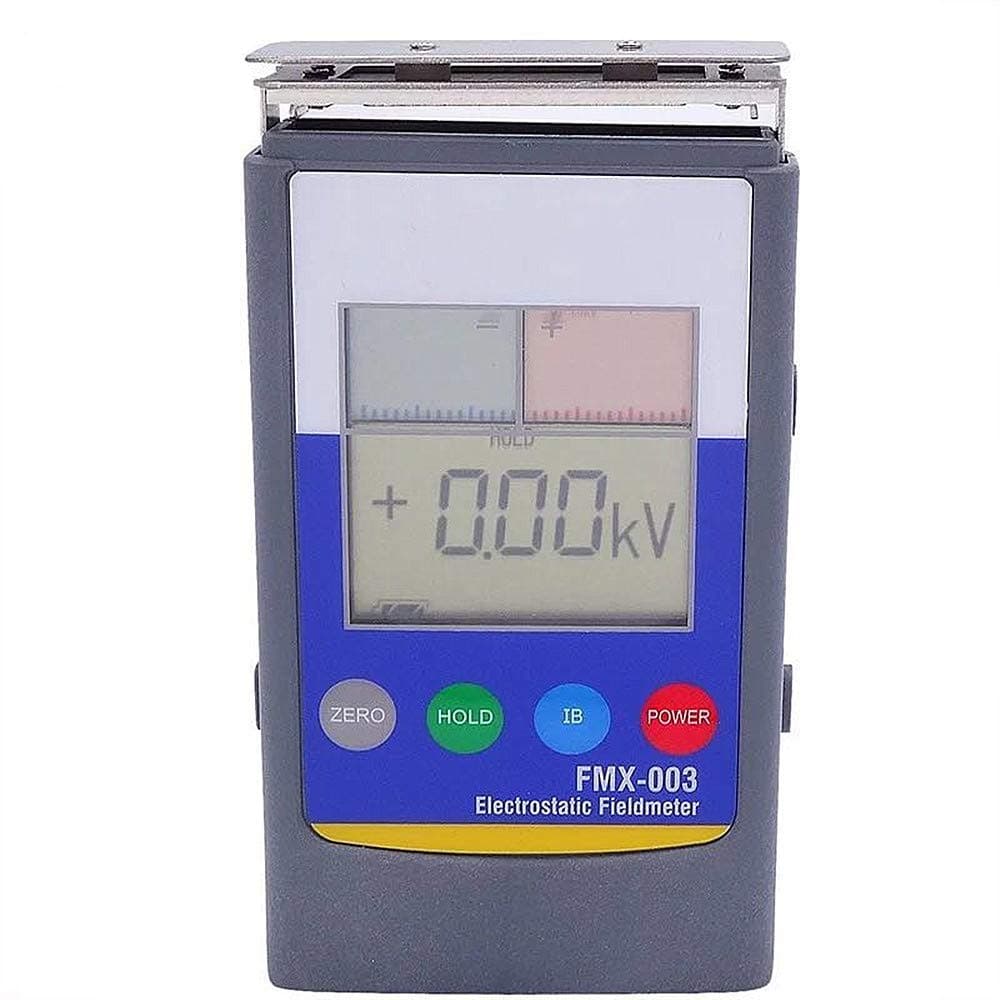 Hanchen Electrostatic Field Meter Hand-held LCD Potentiometer Ion Balance Tester 0~30kV Sensitive Surface Resistance Meter with Data Keep Function, Measure Distance:25mm,FMX004,One Year Warranty