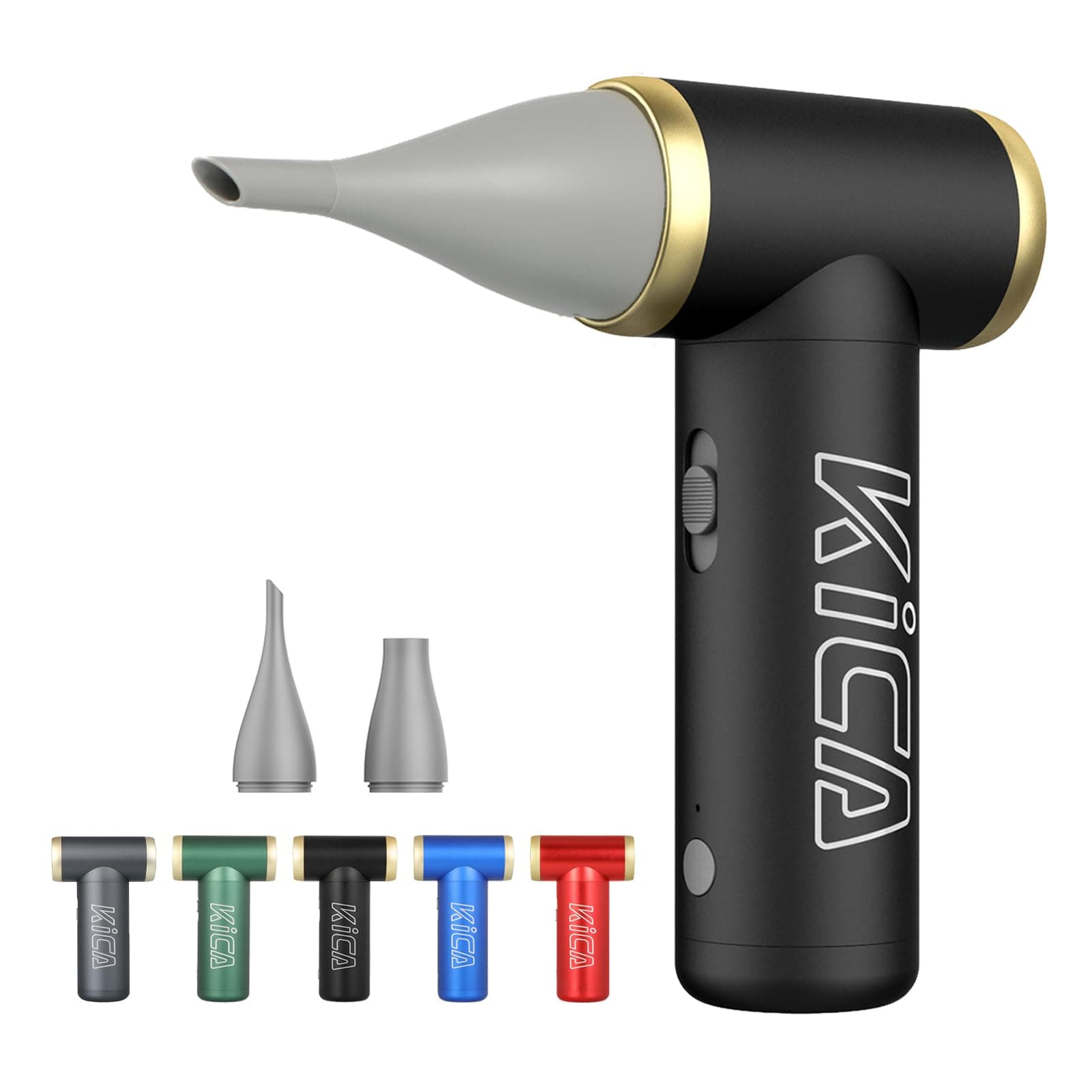 Jetfan 2.0 Electric Air Duster for Computer/Keyboard/House Cleaning/Camera Lens/Camping/BBQ/Car/Barbershop/Hair Drying,100000RPM,Upgraded Nozzle/BatteryLife,Air Can Substitute Tool-Black