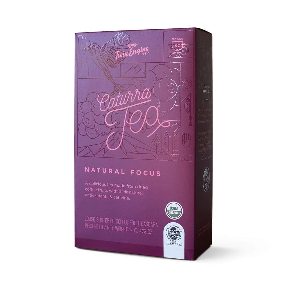 Coffee Cascara, CATURRA TEA, Natural Focus 120g Organic - healthy fruit of the coffee plant!
