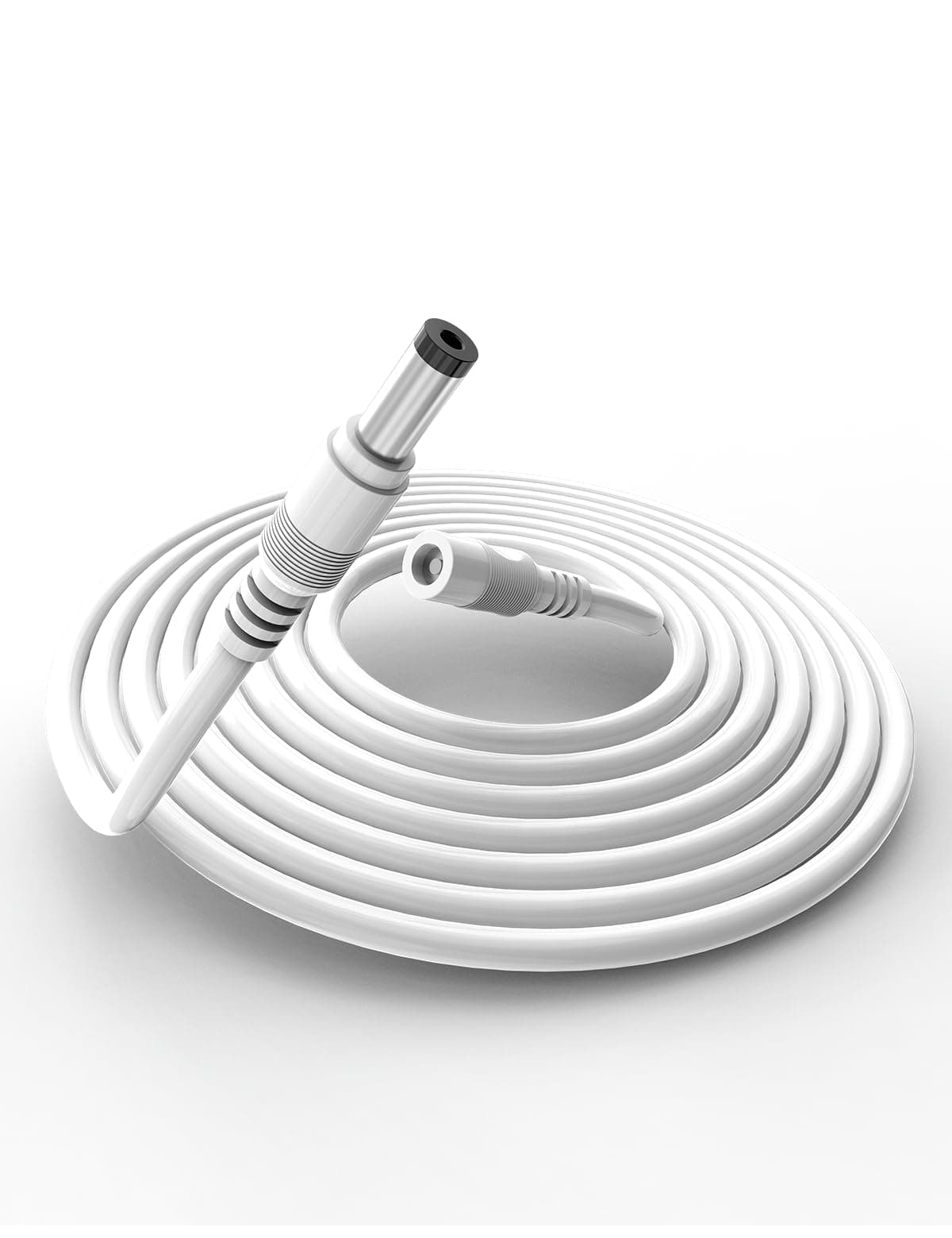 Tonton Power Extension Cable 10M 33Ft 2.1mm x 5.5mm Compatible with 12V DC Adapter Cord for CCTV Security Camera System NVR DVR and Standalone IP Camera(White)