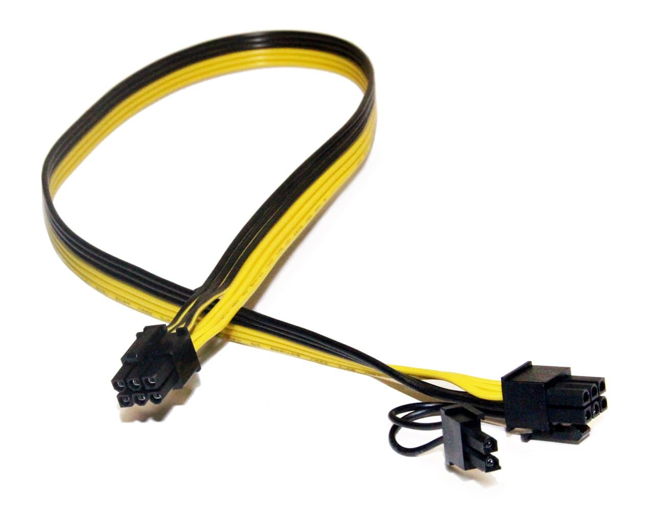 PCIe 6 Pin Male to 8 Pin (6+2) Male, PCI Express Power Adapter Cable ONLY for CoolerMaster and Thermaltake Power Supply with PCIe 6 Pin Port for Graphics Video Card 20-inches