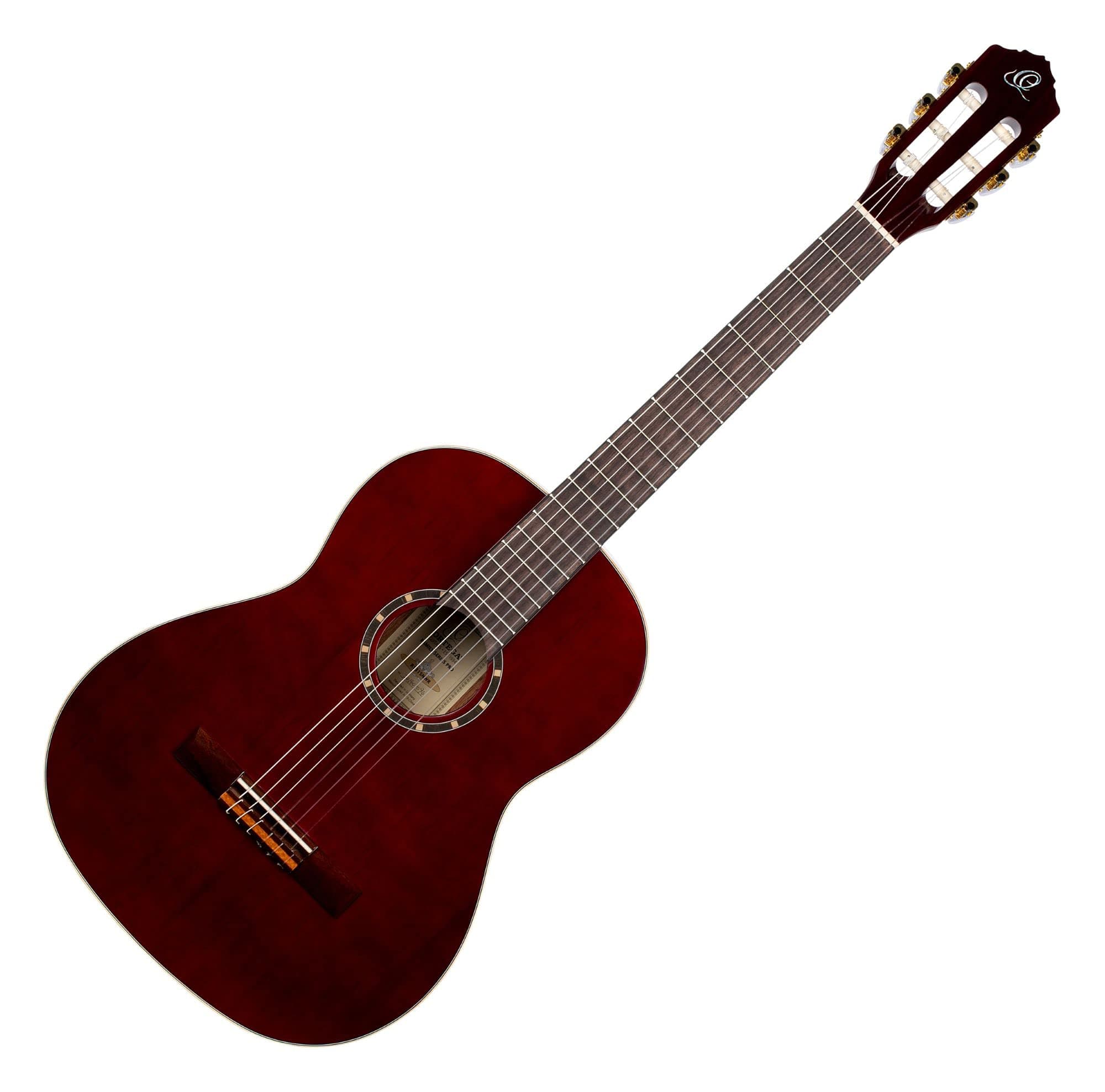 Ortega Guitars6 String Family Series Pro Solid Top Slim Neck Nylon Classical Guitar w/Bag, Right (R131SN-WR)