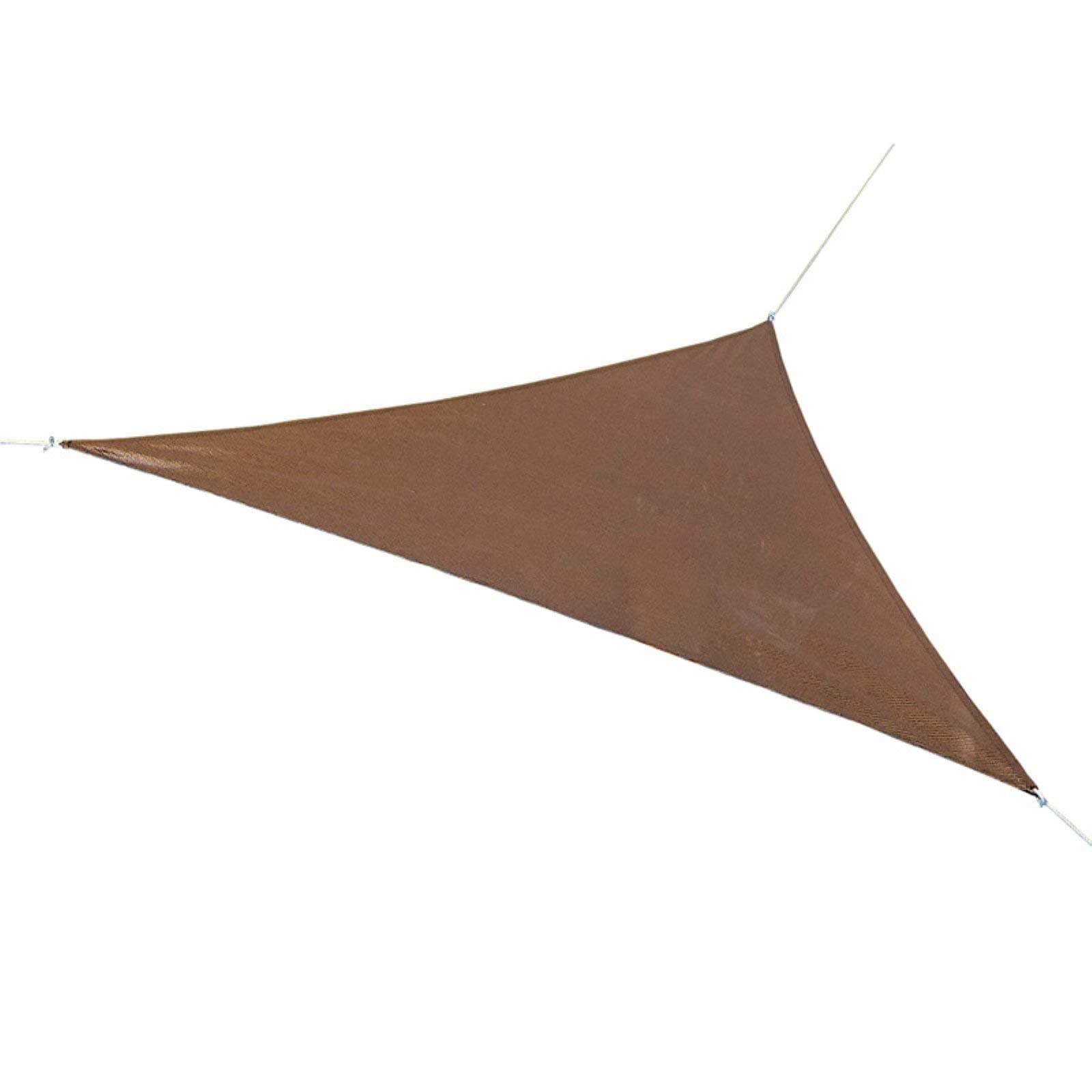 CoolarooShade Sail, Triangle Ready to Hang Shade Sail, 16'5", Mocha