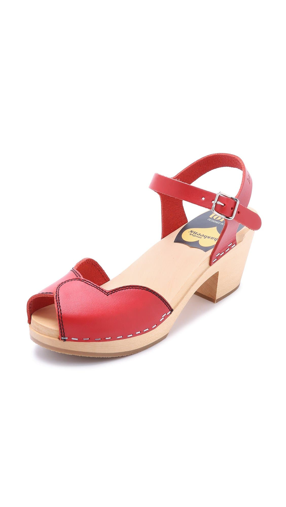 swedish hasbeens Women's Heart High Platform Sandal