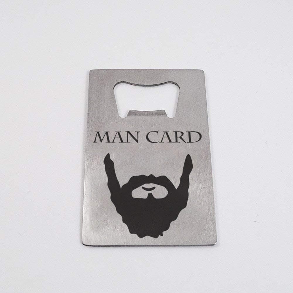 GenericJINCHENG Man Card - Beard. Bottle Opener. Credit Card Size