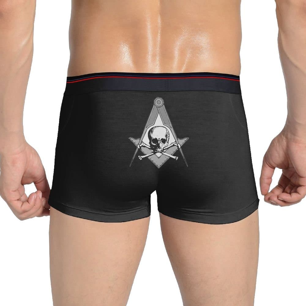 Dijdfikv Freemasonry SacredMasonry Freemason Cotton Men's Underwear Short Leg Boxer Brief