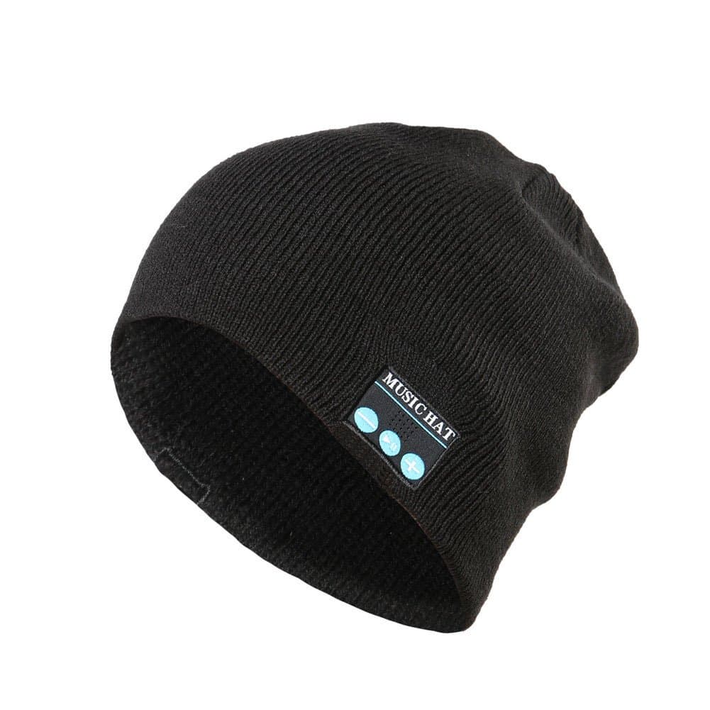Wireless Bluetooth Beanie,Unisex Outdoor Sport Knit Hat with Stereo Speakers & Microphone