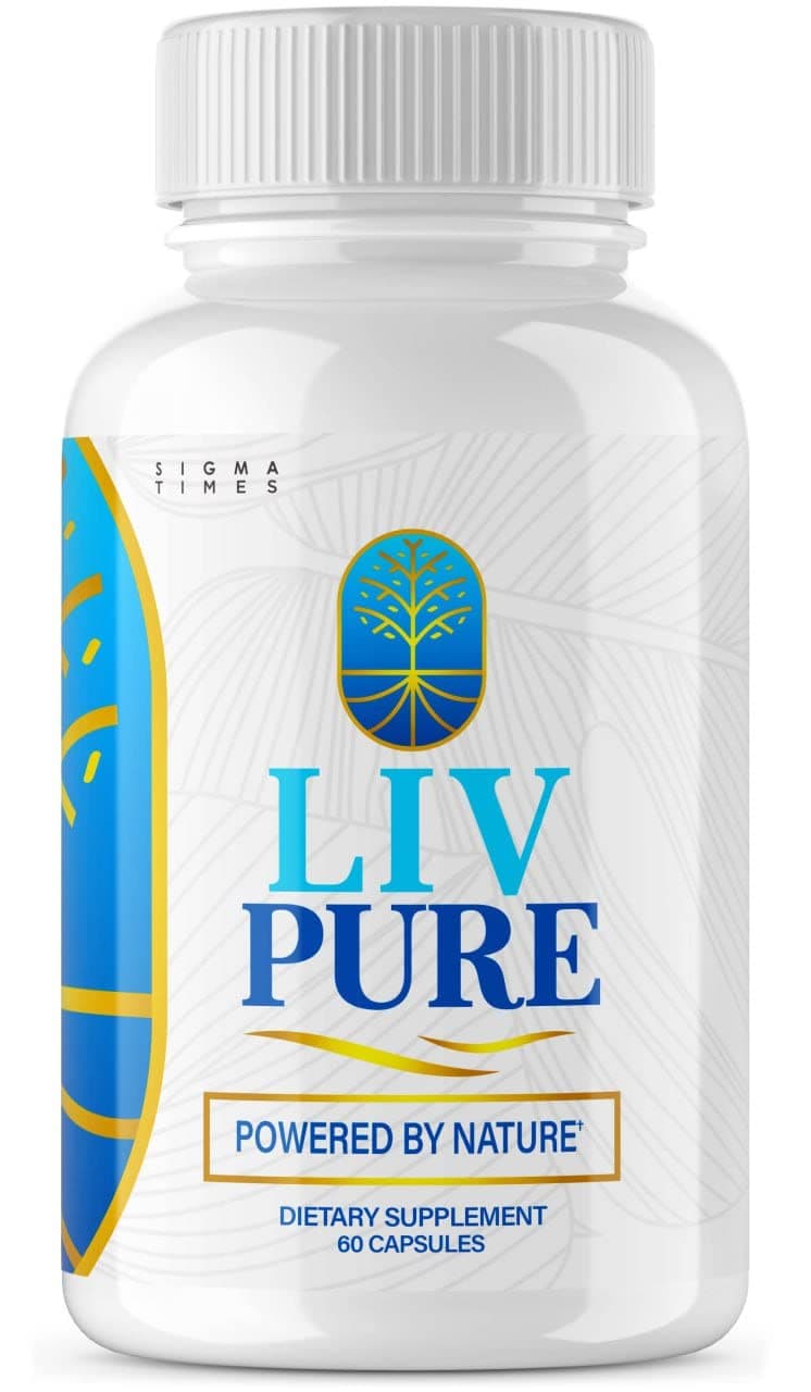 Liv Pure Pills Capsules - LivPure Powered by Nature Supplement for Liver Detox and Diet Hydration Purification Function Extra Strength Vegan Liver Health Support & Clense (60 Capsules)