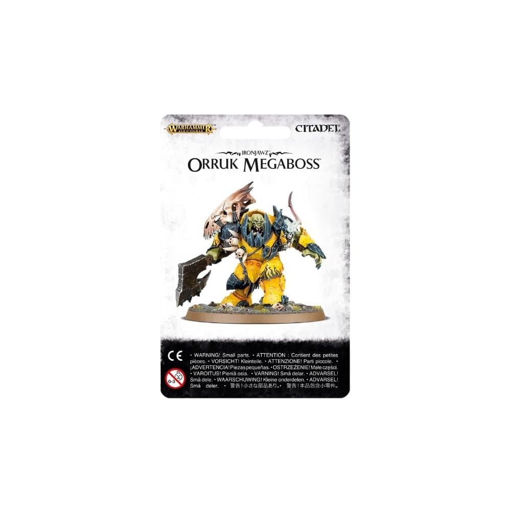 Games Workshop 99070209003 Ironjawz Orruk Megaboss Tabletop and Miniature Gaming, Black