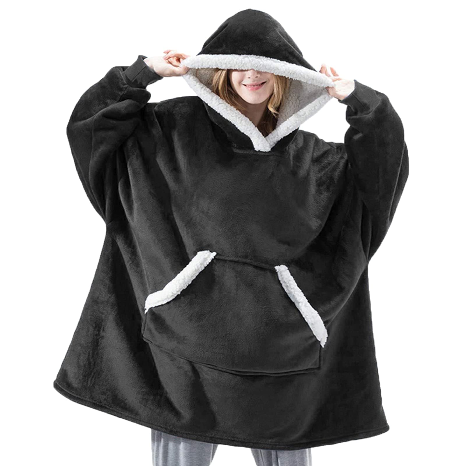 Oversized Hoodie Blanket, Super Soft Cozy Warm Comfortable Giant Hoodie, Huge for Women, Girls, Adults, Men, Boys