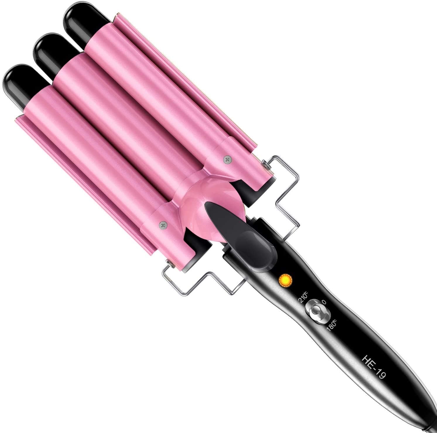 VIKITIM LCD Hair Curler Electric Triple Barrel Ceramics Curling Iron Hair Waver Styling Tools Anions Fast Heating