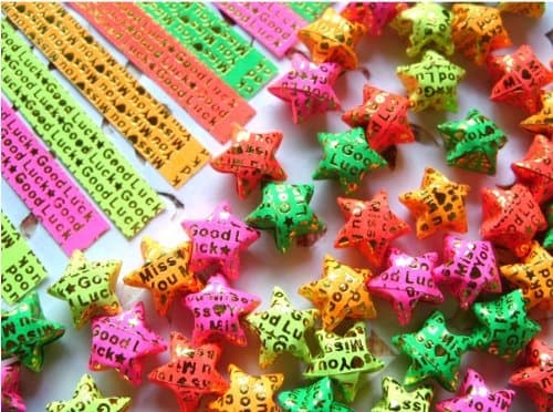 10 Packs Good Luck Stars Origami Paper (400 Pcs)
